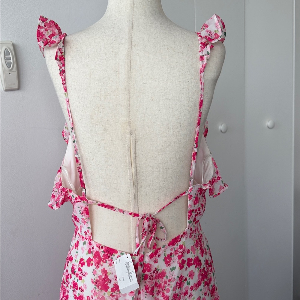 Floral Pink Mini Dress - Picture 4 of 10